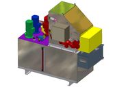 Compact paper belt filter including coolant tank