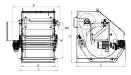 Compact paper belt filter