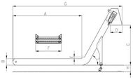 Chip conveyor 1x angled